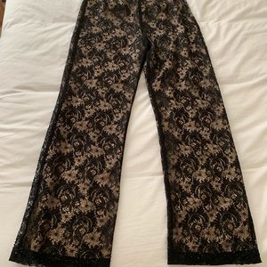 Black Lace Pants